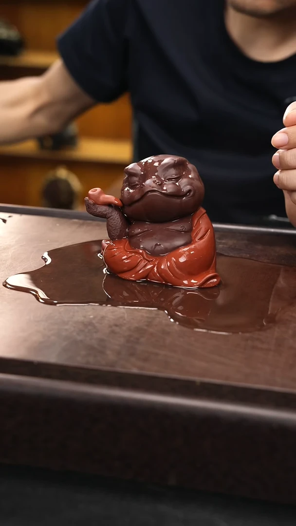 紫砂茶宠烟斗蟾，，。