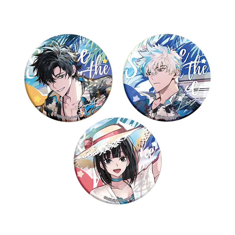 官方正版  时光代理人周边晴空海浪系列程小时陆光徽章吧唧