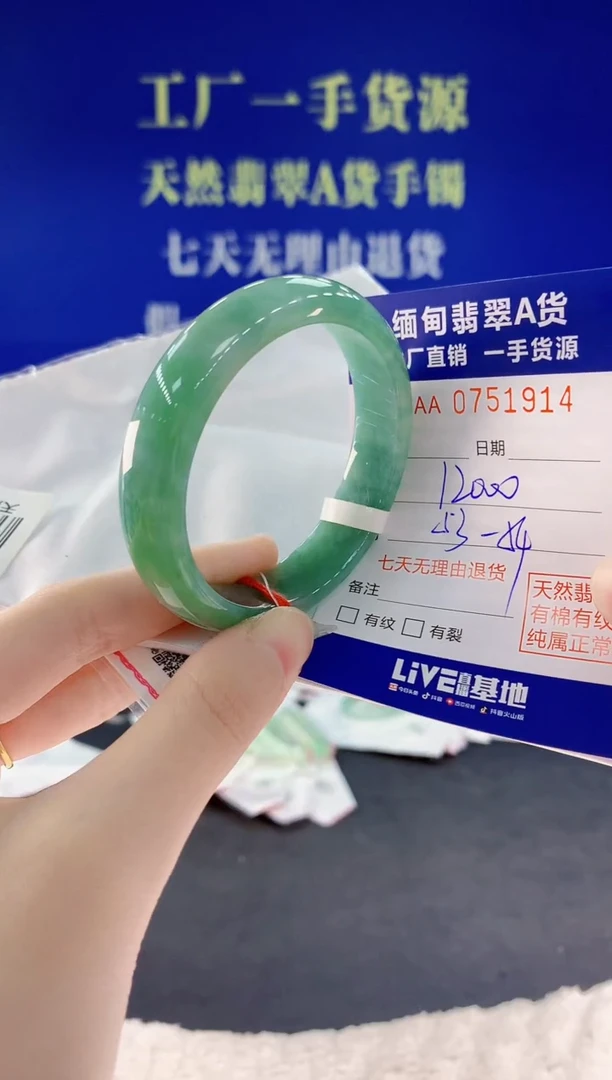 未镶嵌手镯翡翠14天然翡翠A货
