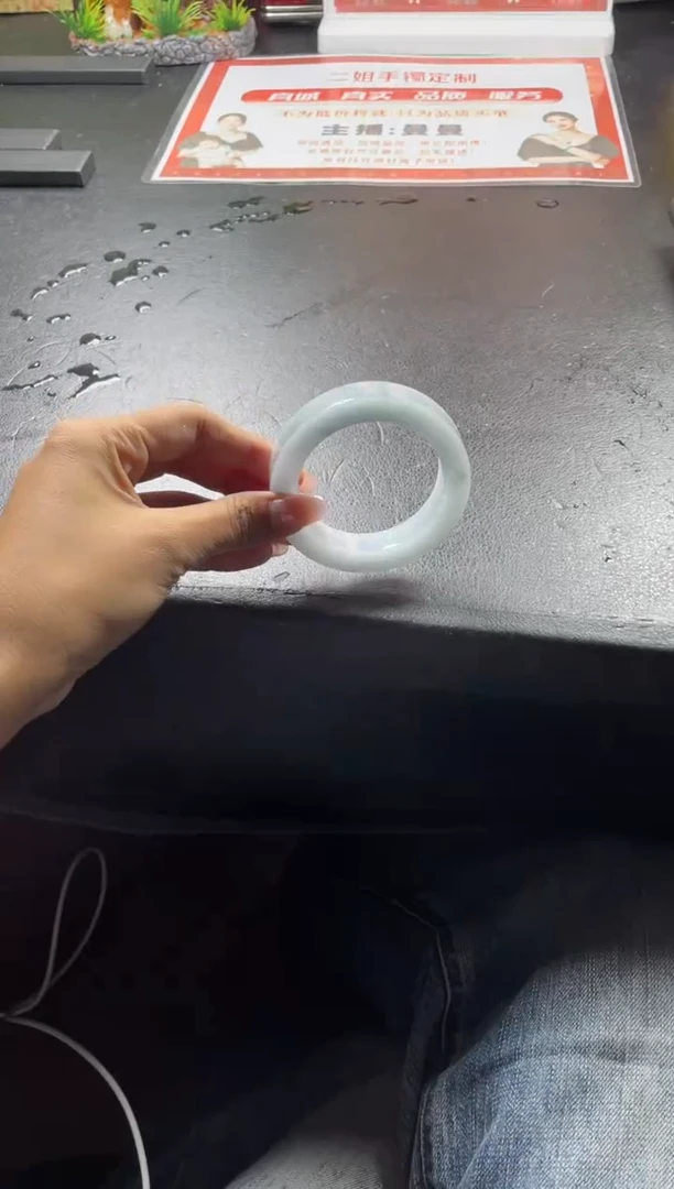 未镶嵌手镯定制翡翠生*正圈ABC3SZDZS