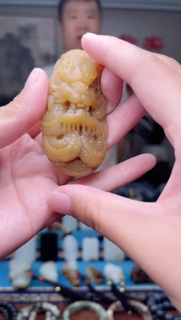 和田玉未镶嵌挂件1