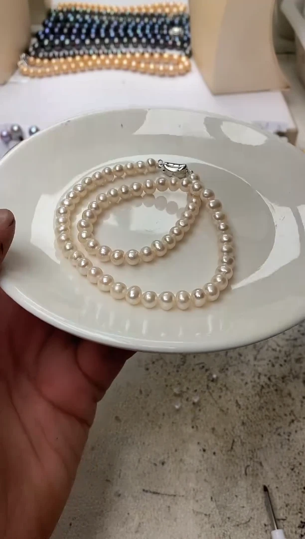 淡水珍珠未镶嵌颈饰1