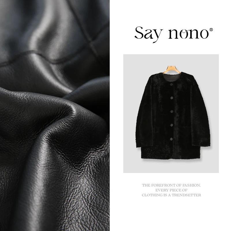 懒猫nono│Saynono 西班牙进口小美丽奴皮毛一体外套/LQH50576