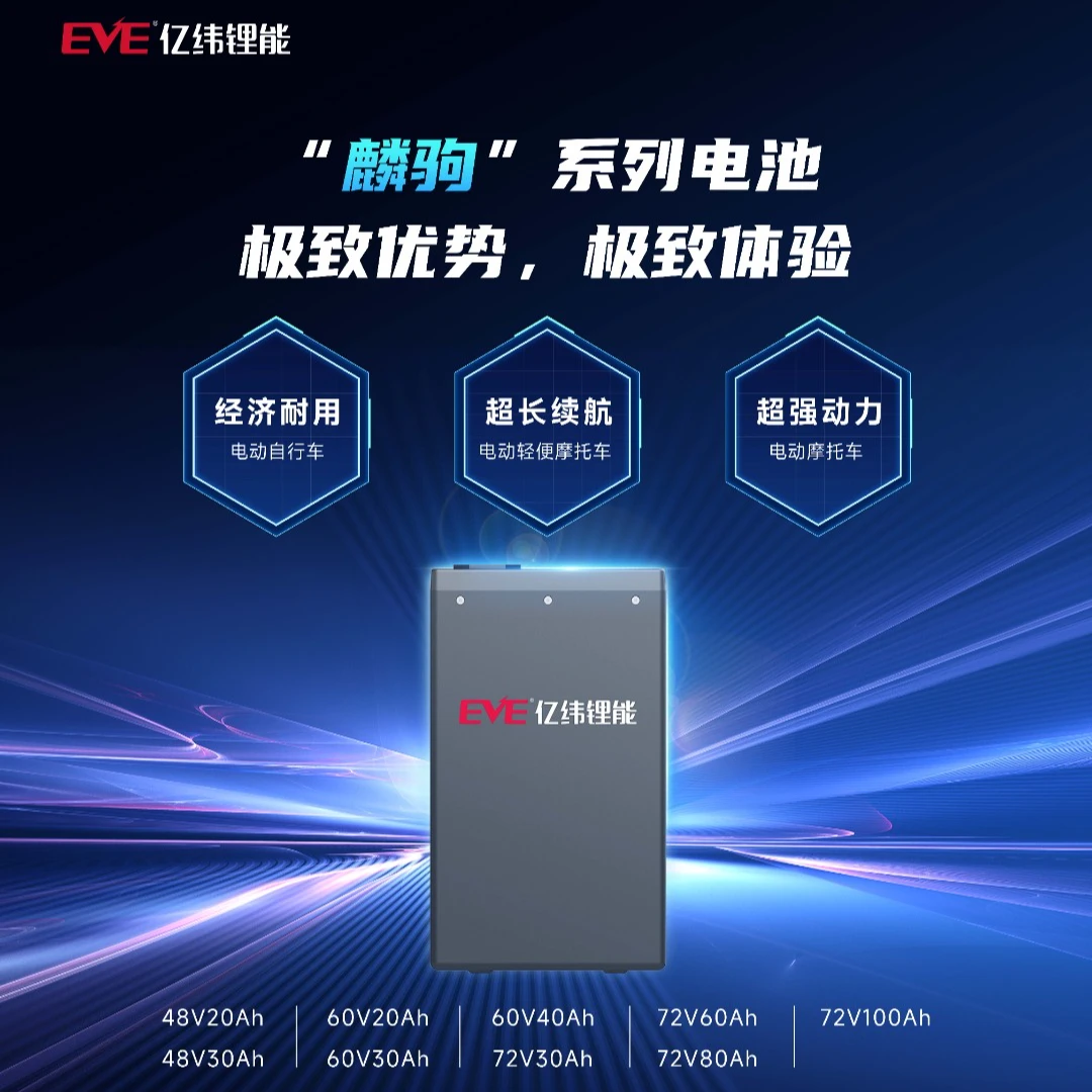 EVE/60V电动车锂电池/亿纬锂能全新A品电芯磷酸铁锂