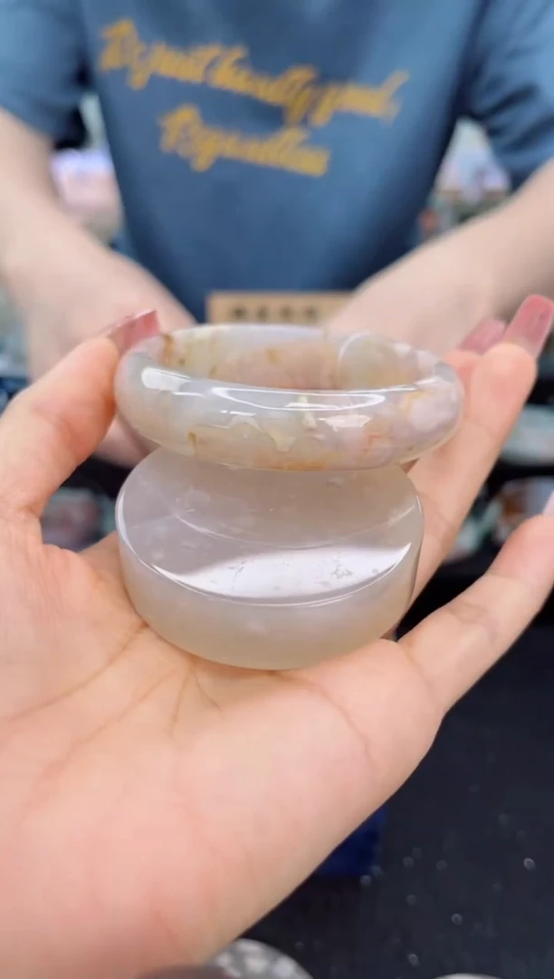 石英质玉手镯未镶嵌58圈口（赠送镯心）1379053