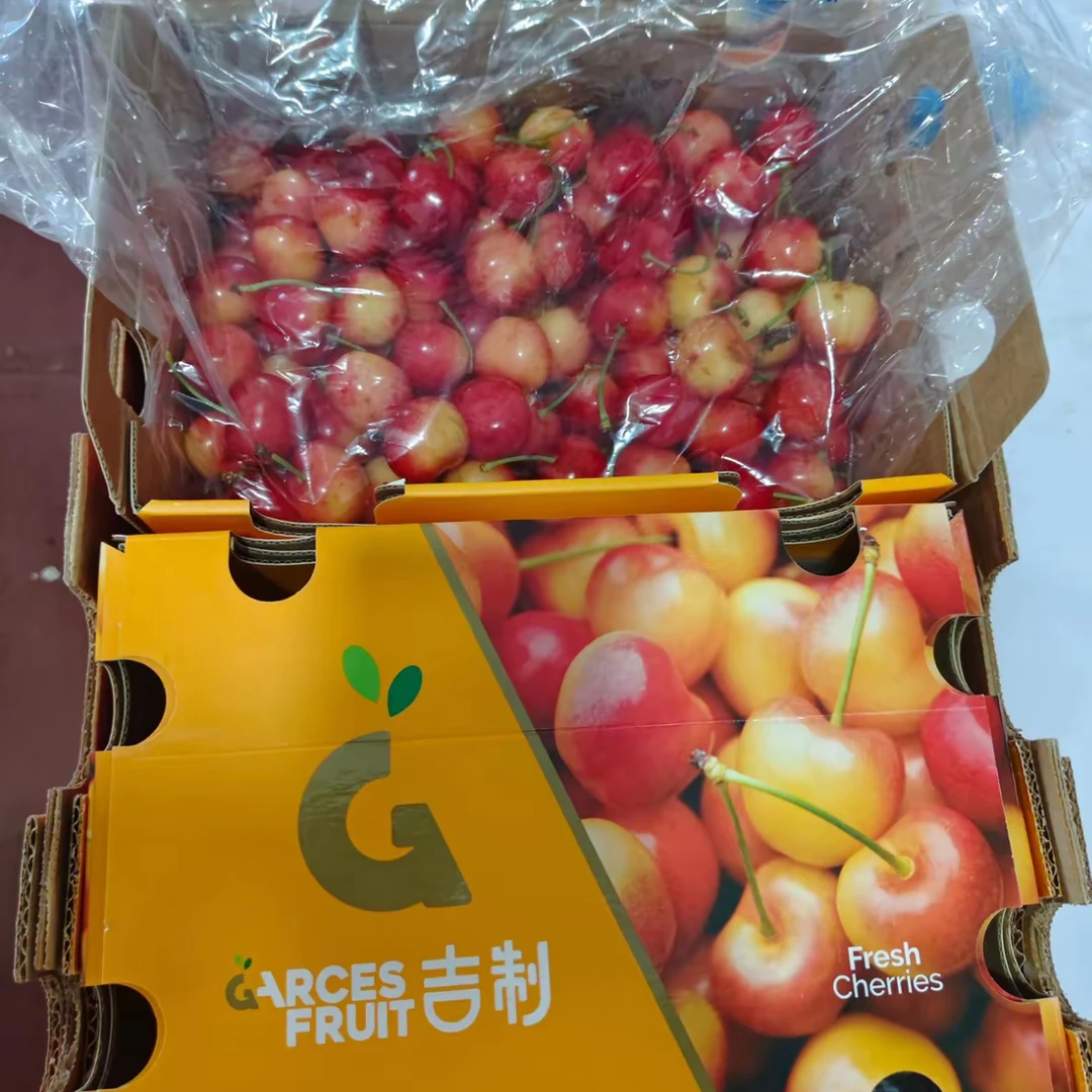 黄金车厘子雷尼尔智利现货原箱黄樱桃1斤2斤J智利空运內赋果径卡