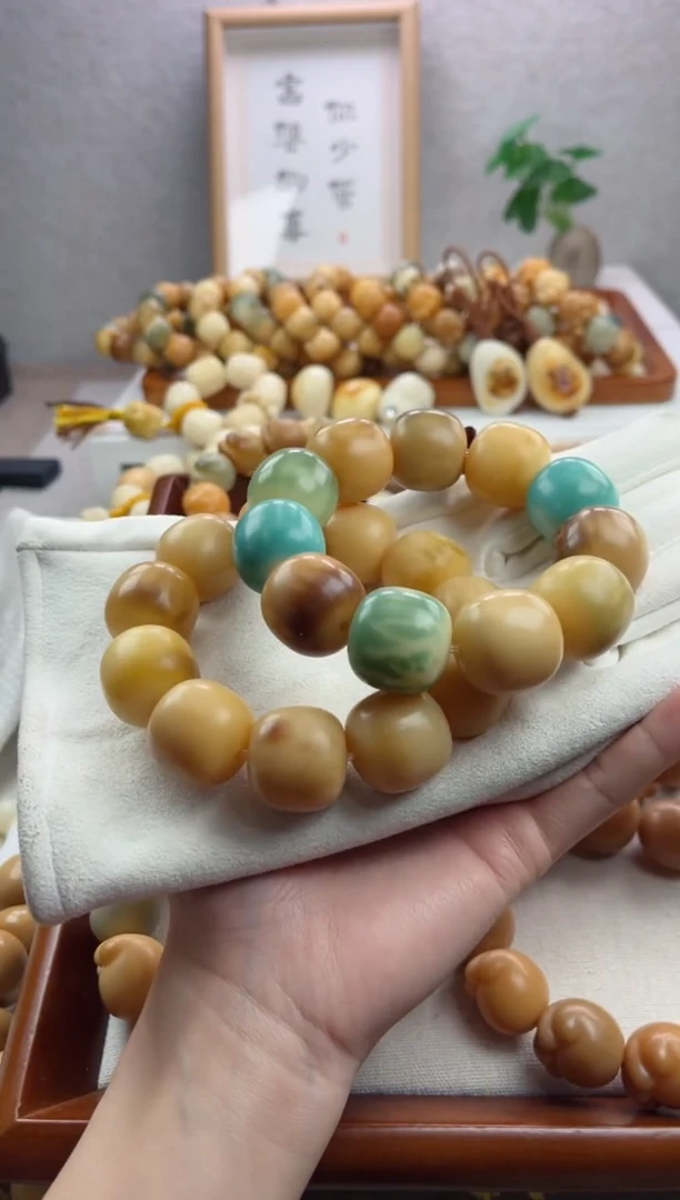 【闪购商品】菩提根/象牙果手串干磨桶珠21*22mm手串T97