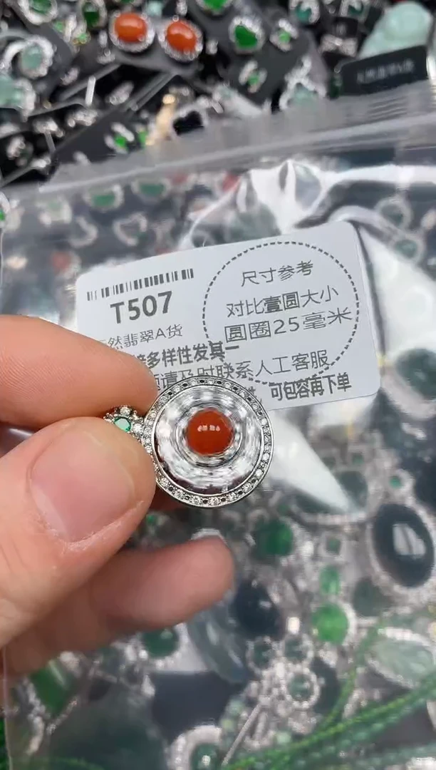 颈饰未镶嵌翡翠T507吊坠