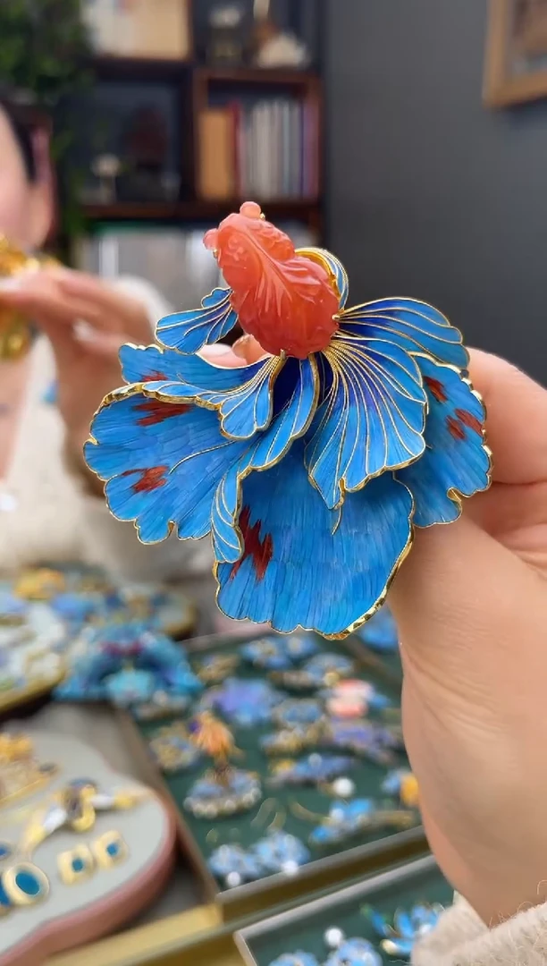 无925银胸针鱼 925银