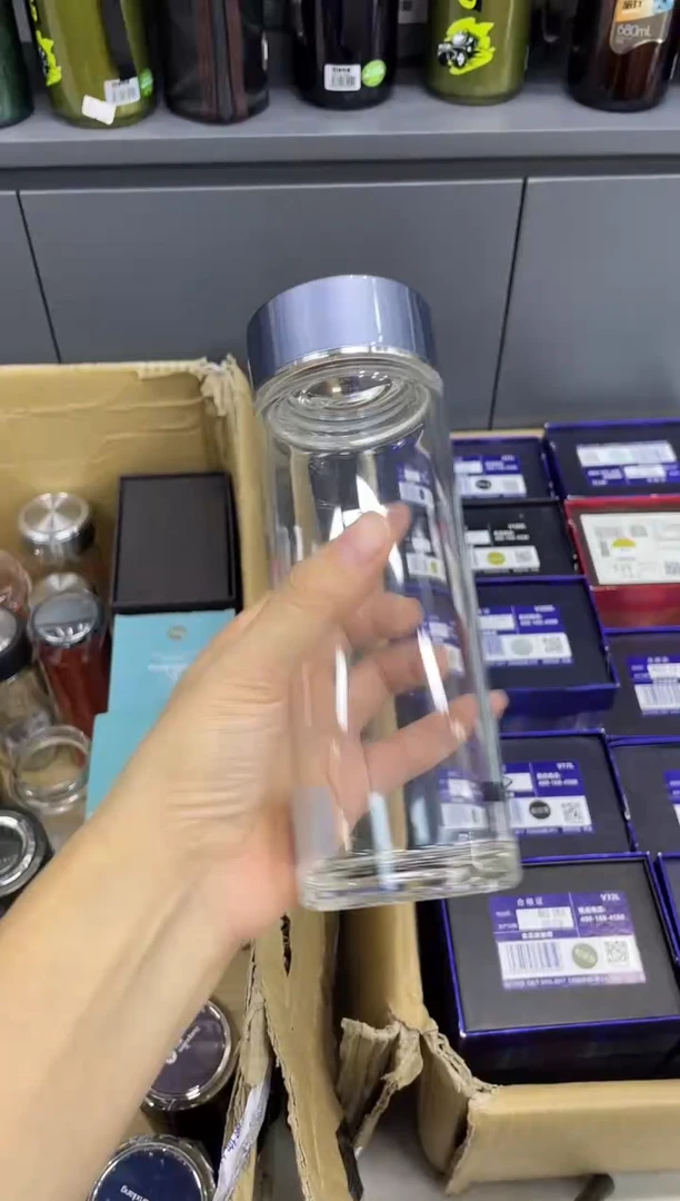 高硼硅玻璃无手柄款新家园单层烫手0889-430ml