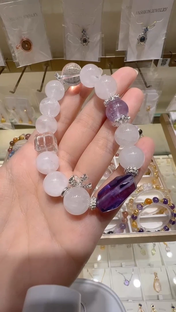 水晶手串未镶嵌@@123198/////