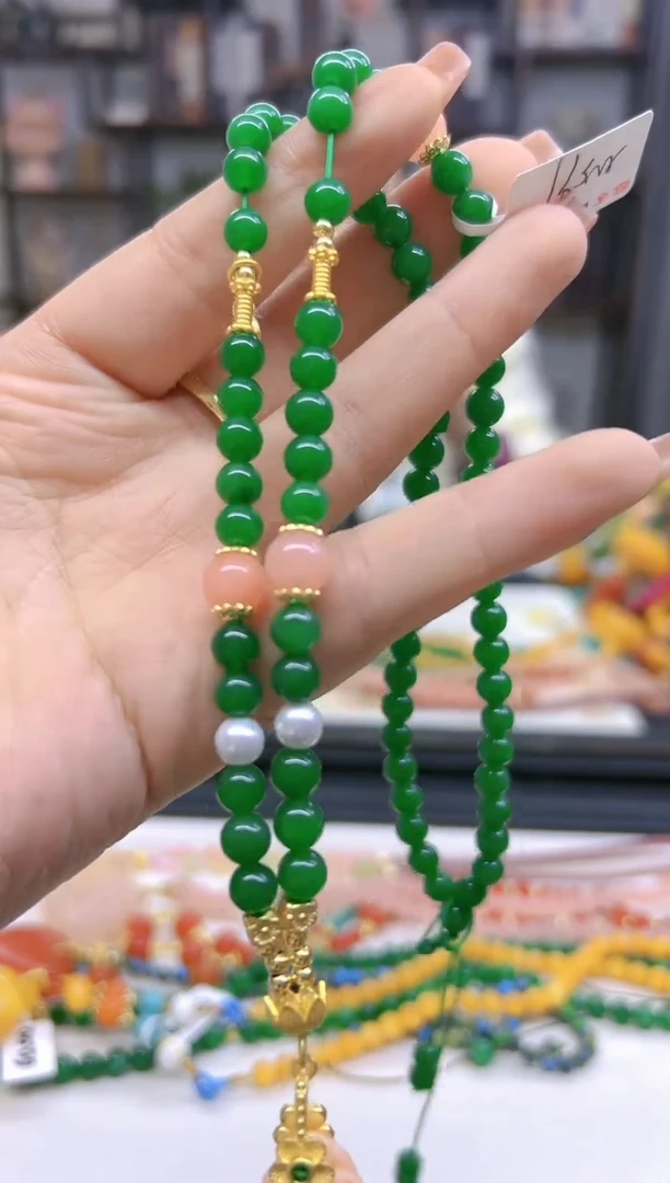 【闪购商品】翡翠毛衣链未镶嵌M591