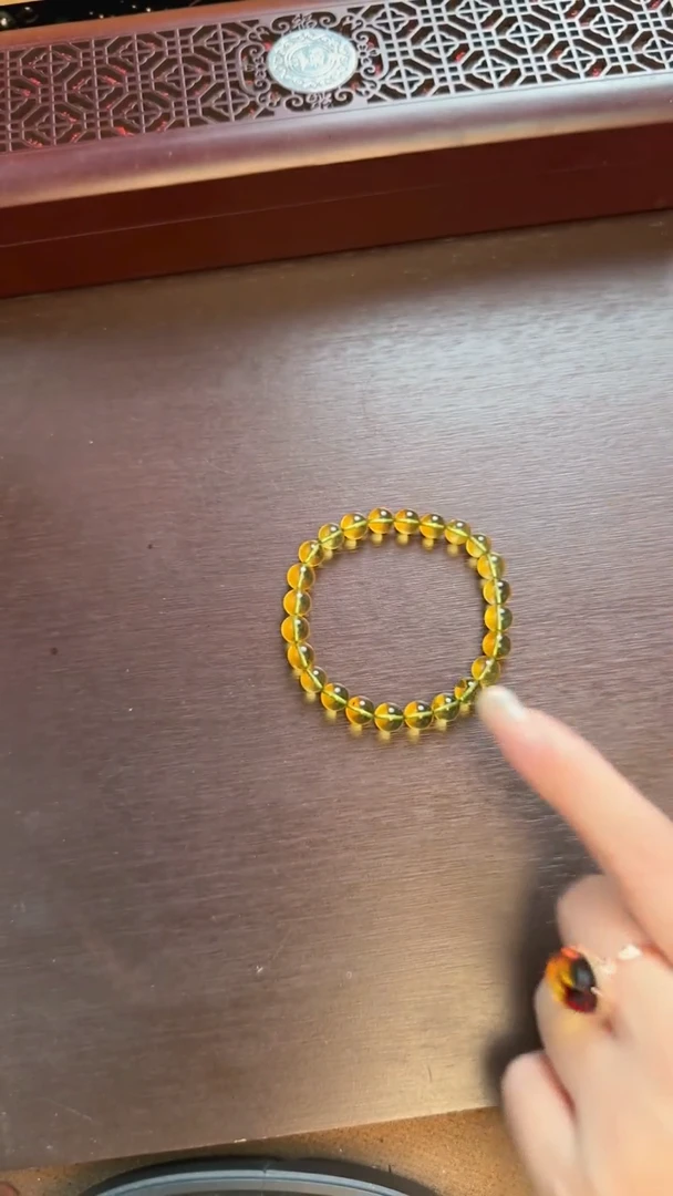 未镶嵌琥珀手串墨西哥蓝珀手串7mm