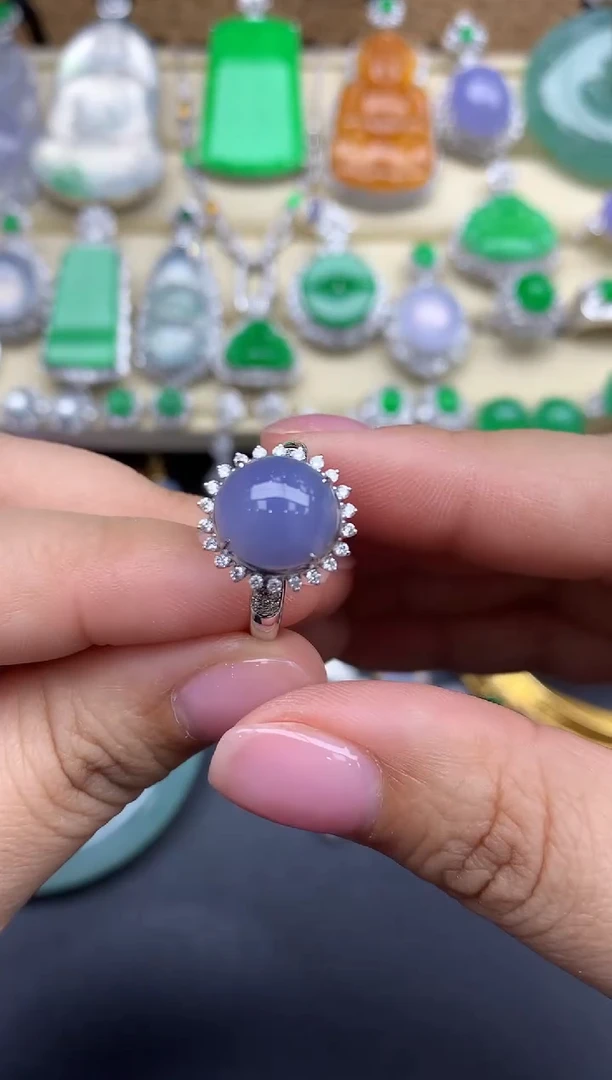 【闪购商品】翡翠戒指18K金镶嵌488-中国好珍宝