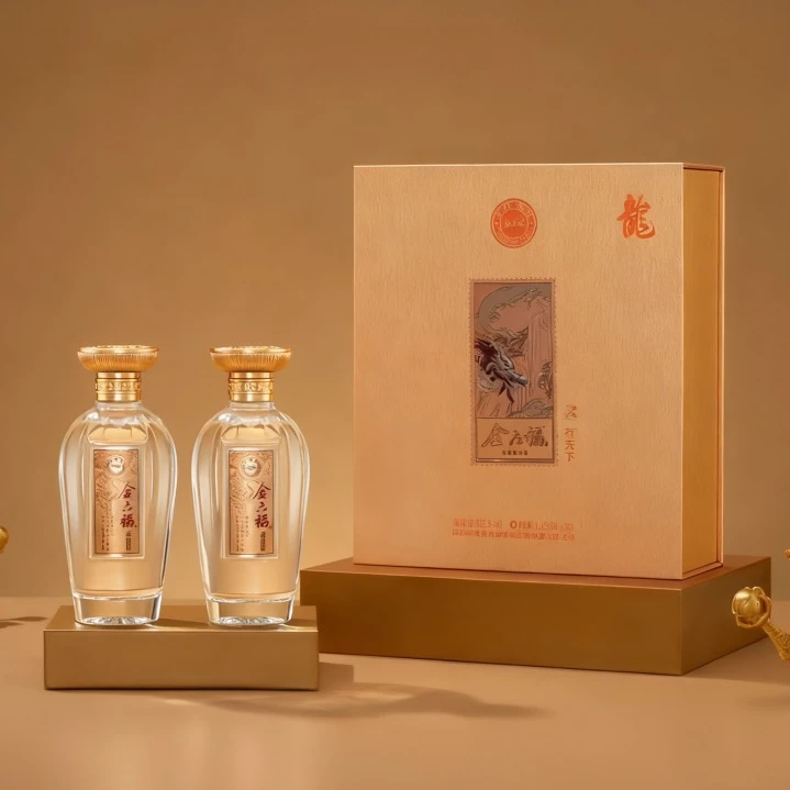 金六福行天下送礼宴请纯粮食兼香型优级礼盒白酒50.8度500ml*6