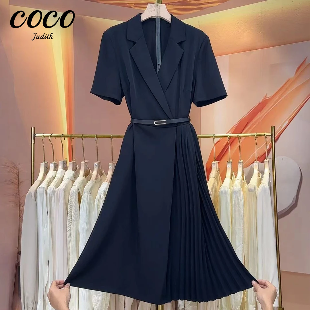 现货【RG346】2025年时尚气质百搭减龄显瘦设计感女装连衣裙