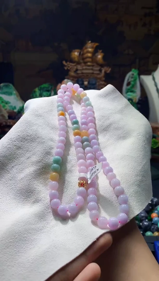 颈饰未镶嵌翡翠天然A货翡翠