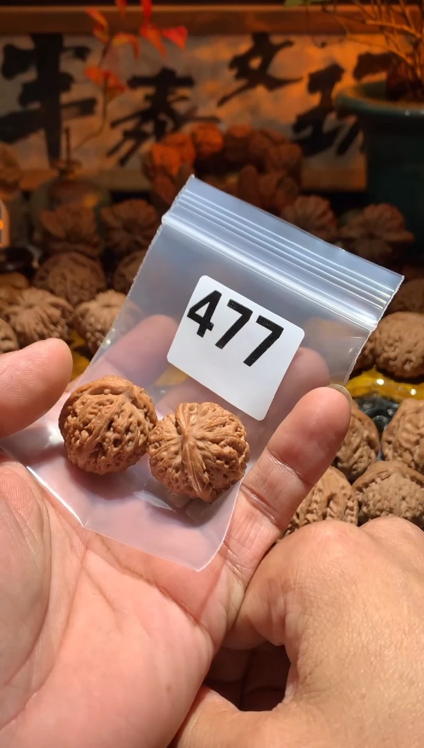 把件桃核山*.477号号野生莲花28+  尺寸左右盘玩打底不支持退换