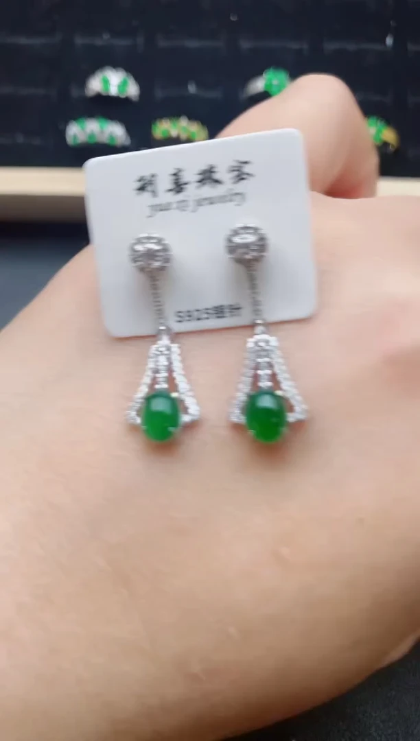 【闪购商品】翡翠戒指银S925镶嵌321321