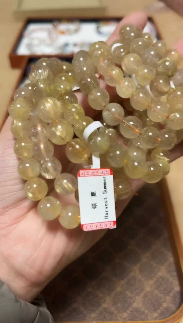 未镶嵌手链水晶22-70金发晶手串多样性发其一