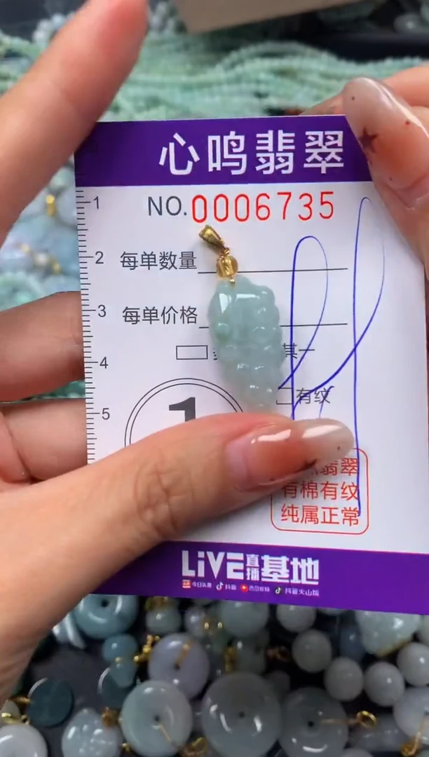 翡翠未镶嵌颈饰闪购006735