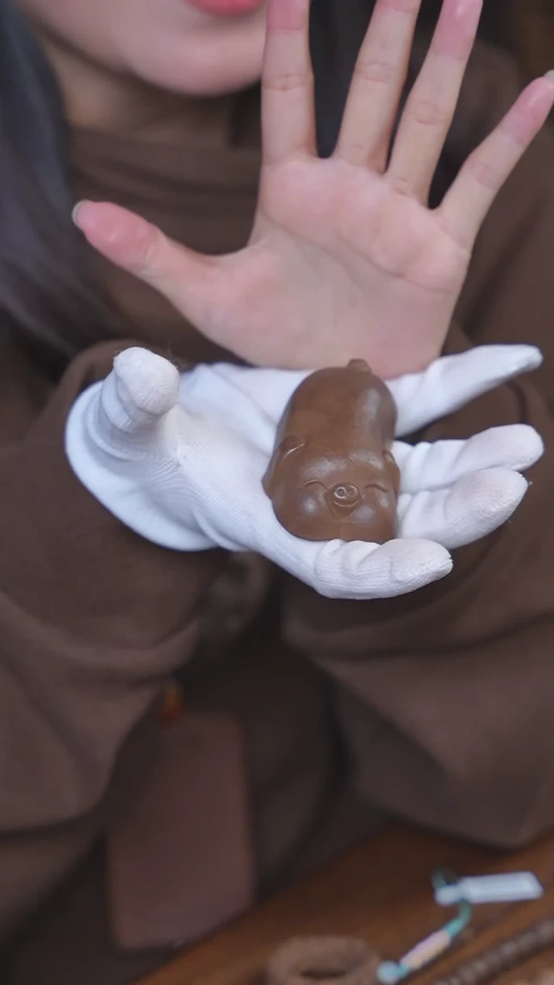 【闪购商品】泥塑生命之光福猪摆件福利