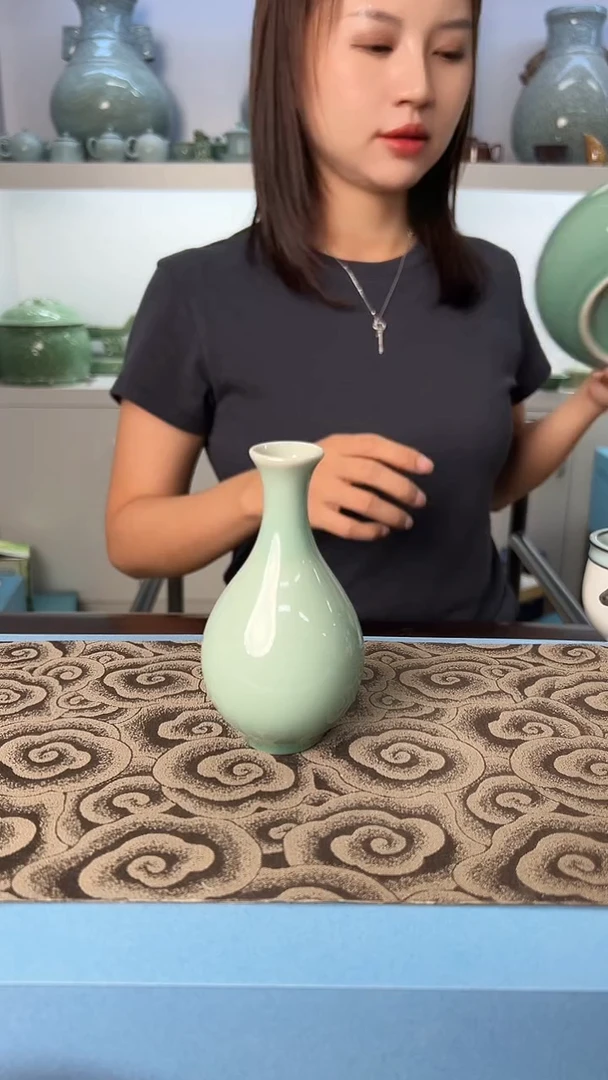 龙泉云间青瓷小米茶器