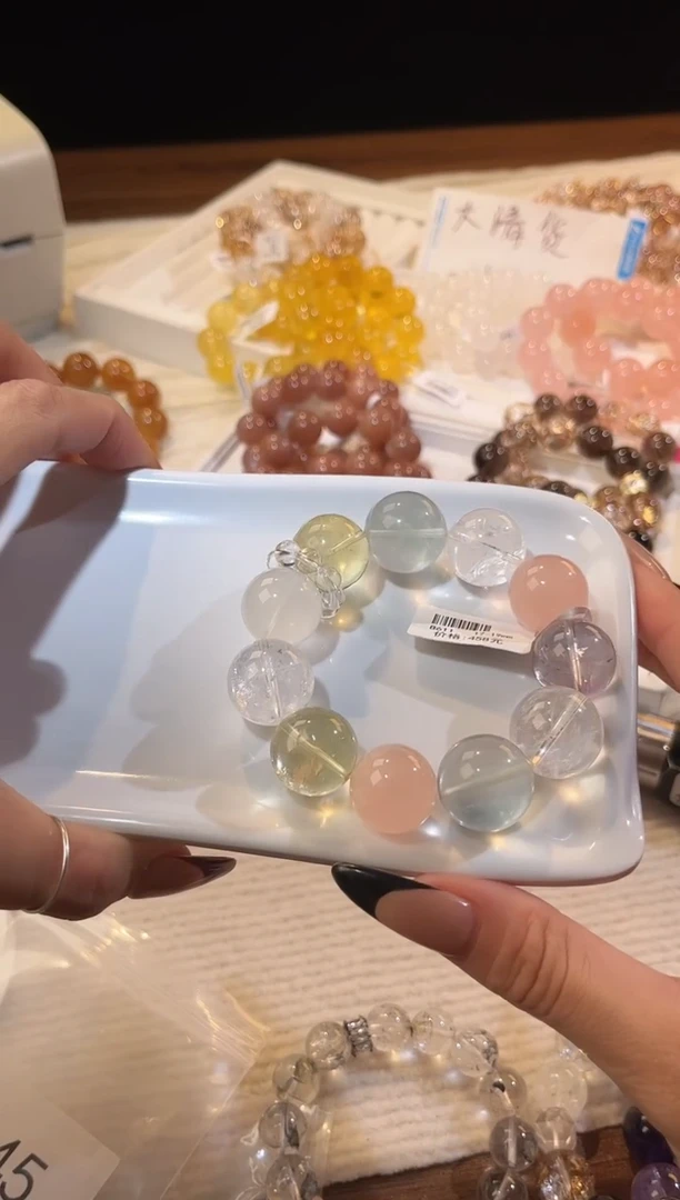 合成欧泊未镶嵌手串多样性发一Q46梦幻多宝17-19mm