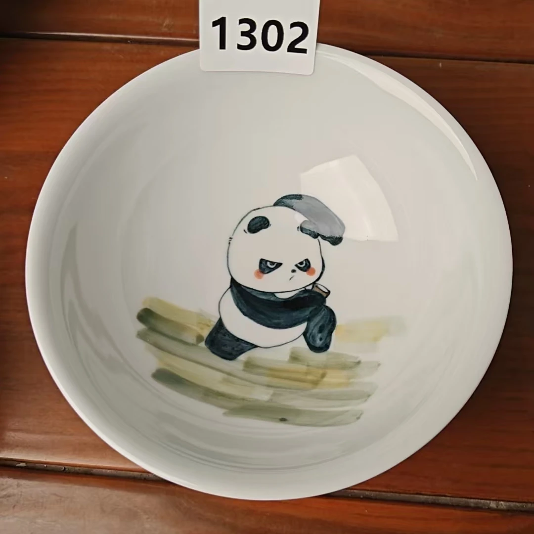 景德镇手绘釉中彩（食品级）壮壮碗米饭碗汤碗餐具陶瓷家用1302