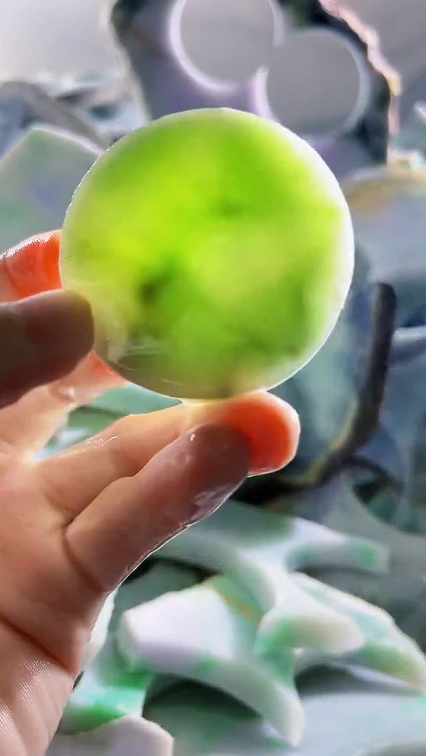 翡翠裸石缅甸翡翠A货文1619