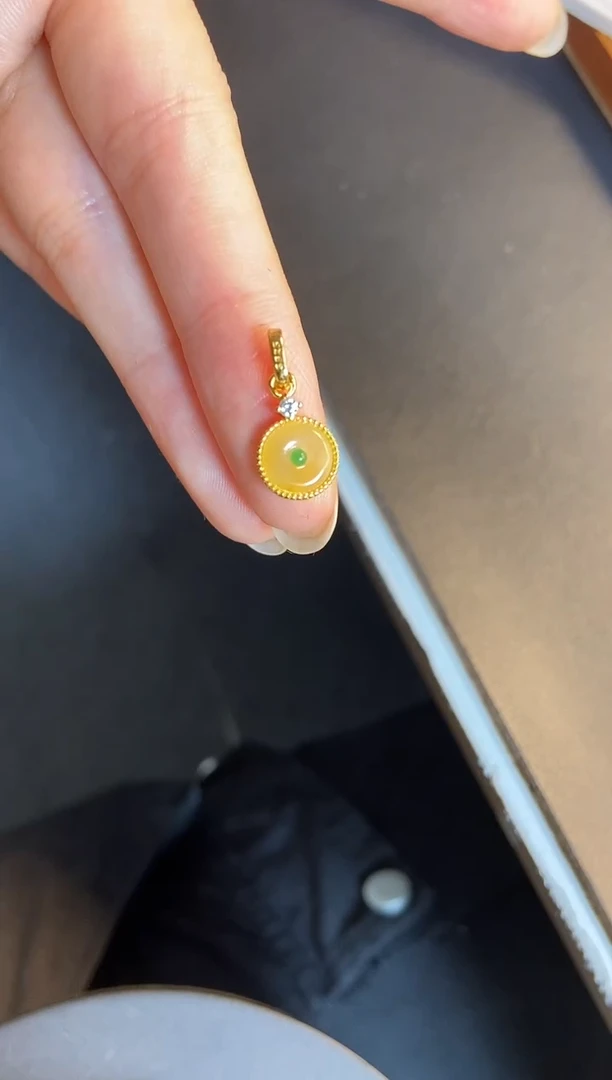 吊坠(不含链)银S925镶嵌翡翠1