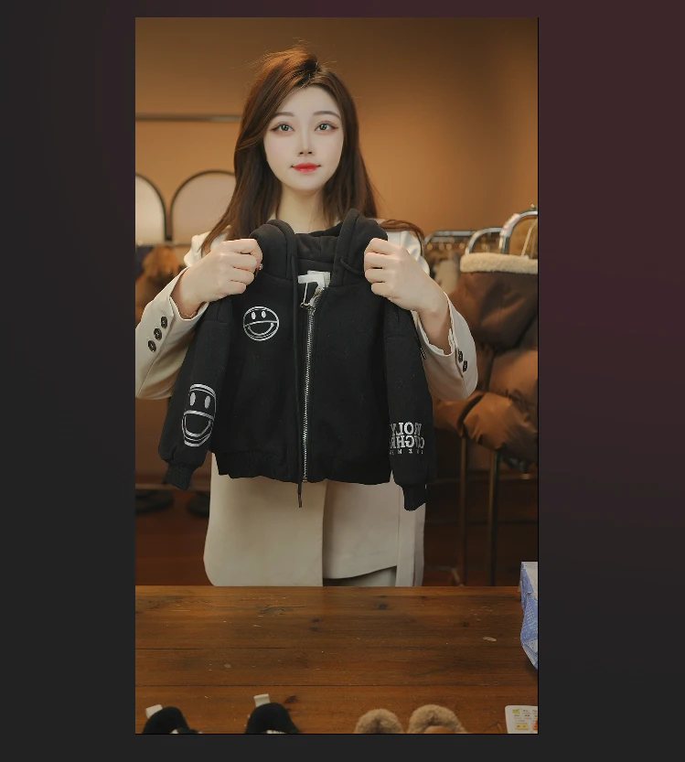 2026春秋新款外套针织时尚休闲加绒加厚冬季百搭352