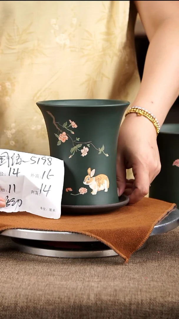 紫砂花盆花卉工艺5198+z