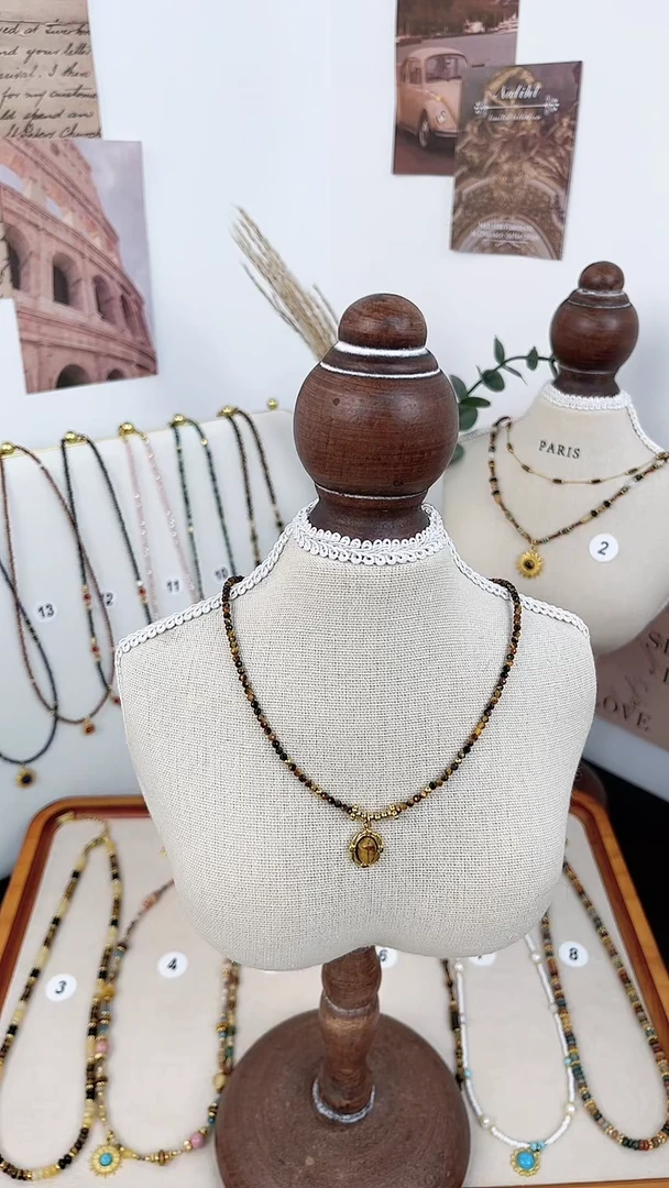 项链钛钢石英质玉1号周某生同款