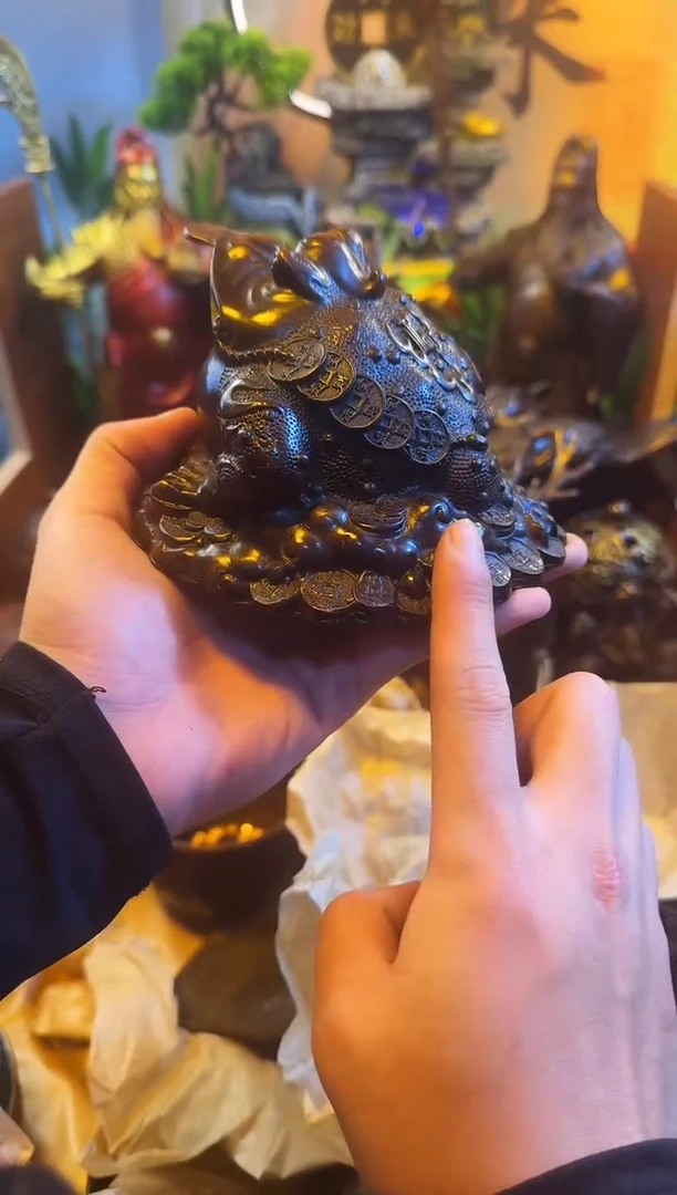 潼潼古铜只卖真铜！（金蟾）