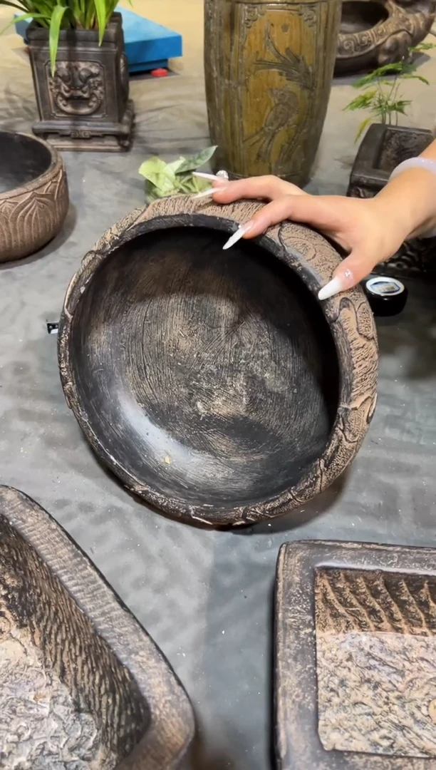 陶土  【火山泥】荷韵盆