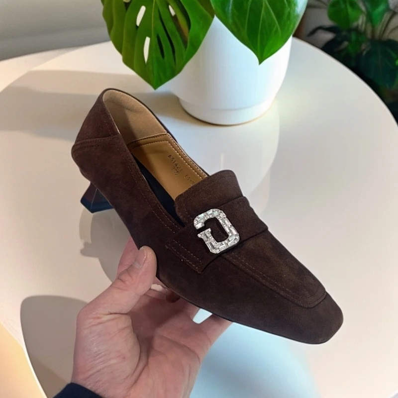 31421新款高品质磨砂头层羊皮单鞋