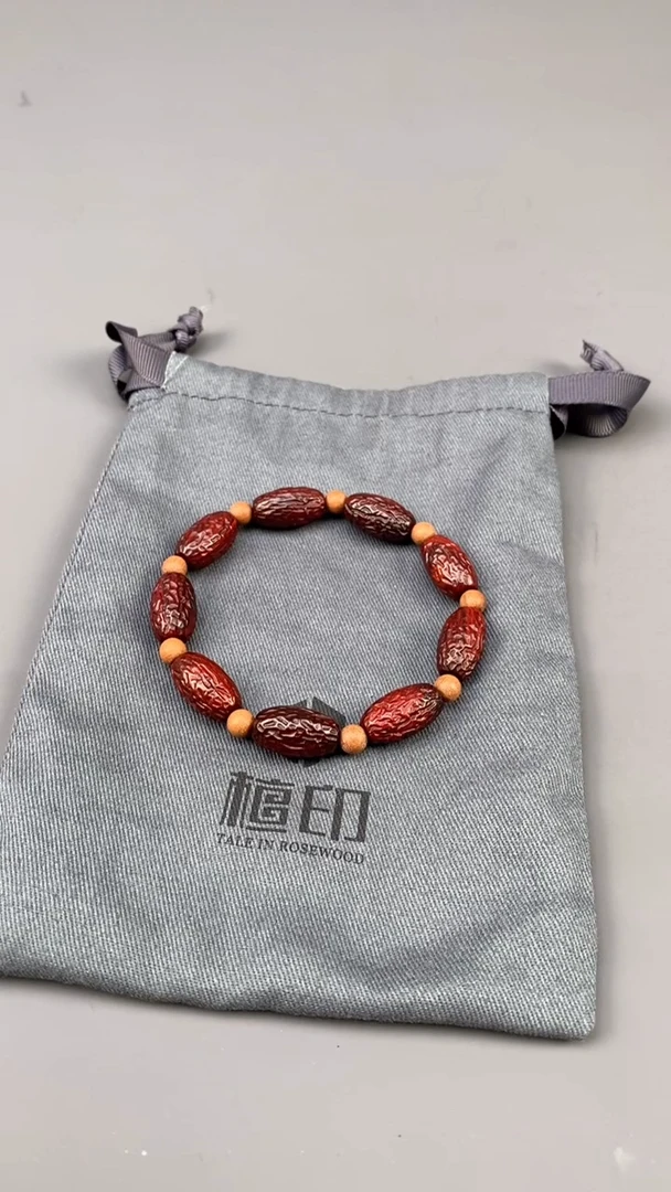 檀香紫檀（小叶紫檀）手串/手链印度小叶紫檀 橄榄珠