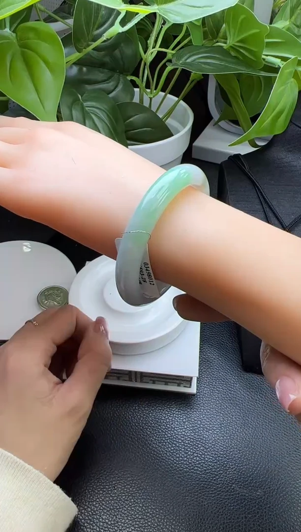 【闪购商品】翡翠手镯未镶嵌手镯53-55圈口