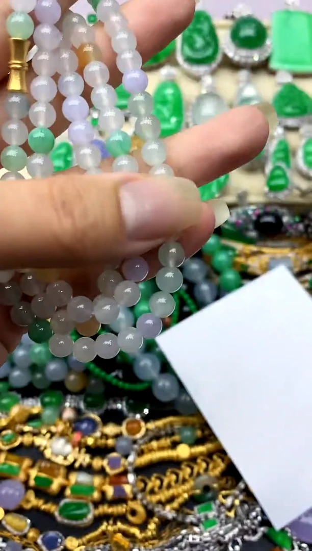 未镶嵌手串翡翠253-中国好珍宝