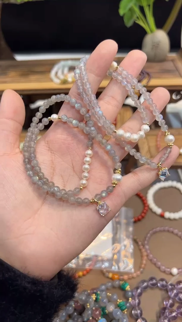 【闪购商品】长石手链未镶嵌手饰@@多样性发一
