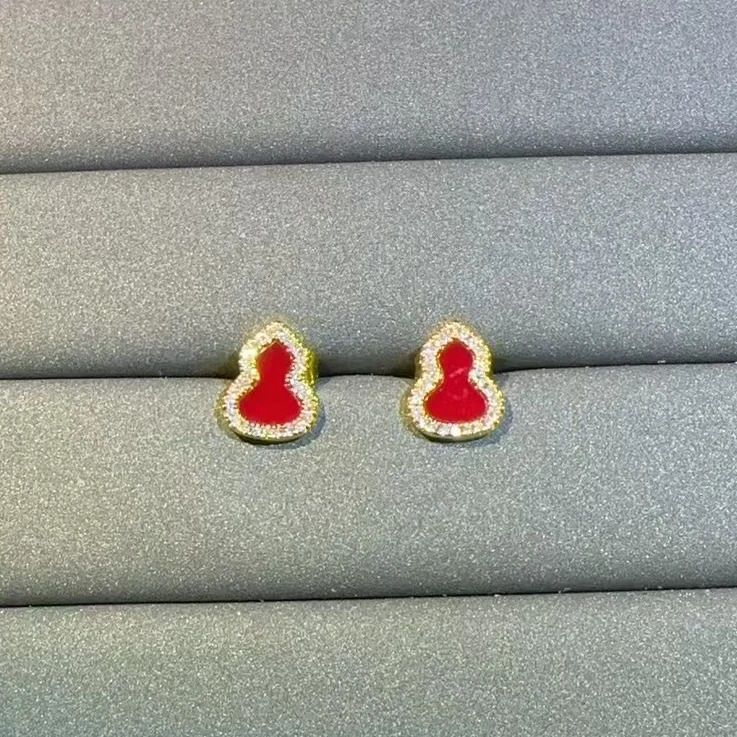 耳饰 【乾诚严选】时尚百搭葫芦耳钉-W55