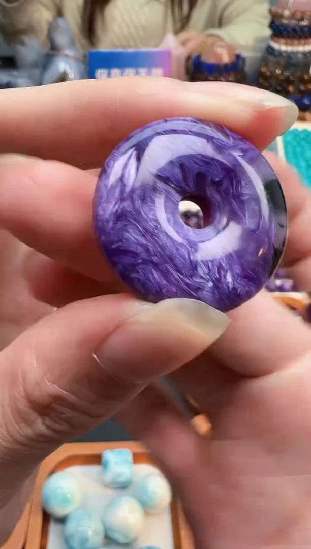 查罗石（紫龙晶）未镶嵌颈饰3a多样性发其一/12.19/一单一颗