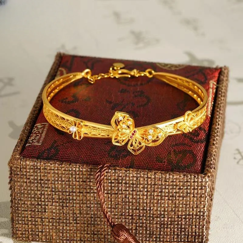 合金手镯 【晓蕾专享】合金梦幻蝴蝶手镯 HEJSZ069