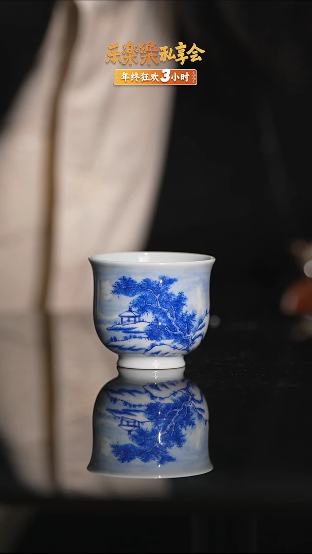 瓷片雪景小杯111