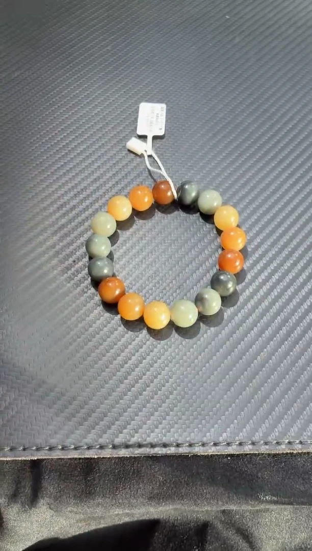 未镶嵌手链和田玉若羌楼兰多宝卡12手串微色差