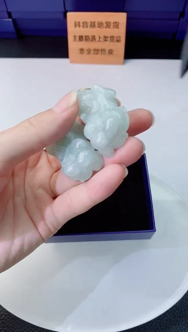 翡翠未镶嵌颈饰      `