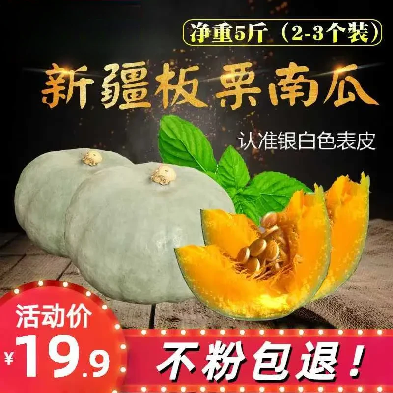 新疆沙漠银板栗老南瓜5斤银贝贝南瓜粉糯香甜