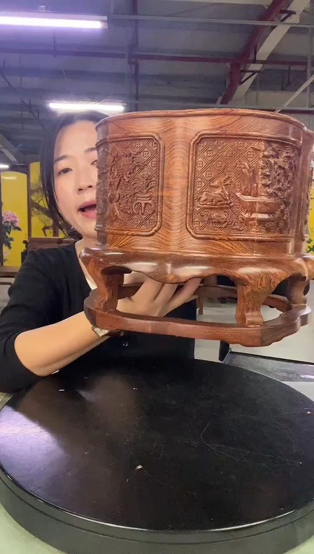 木赖*矿DZ1271-P7MK-172025梅花式桌上置物筒（拍）