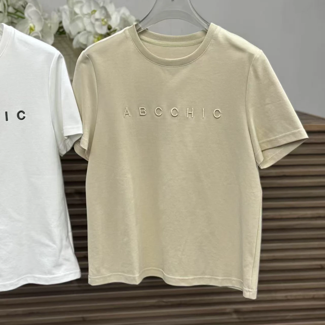 王姐专属-2025春季新品小众百搭字母T恤-【R-3339】